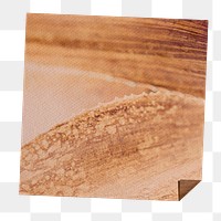 Brown leaf patterned notepaper design element