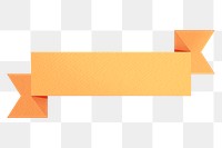 Marigold yellow ribbon banner design element