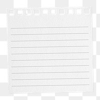 White paper sticky note design element