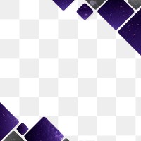 Dark purple geometric frame design element