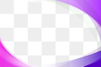 Purple curve frame template design element