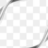 Gray curve frame template design element