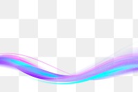 Neon purple curve frame template design element