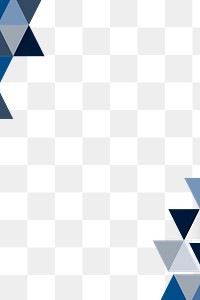 Blue geometric template design element