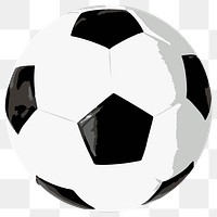 Vectorized football sticker overlay  design element