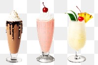 Halftone summer drink sticker set design element