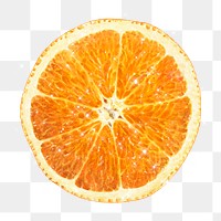 Hand drawn sparkling orange design element