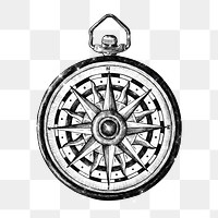 Sparkling classic compass design element