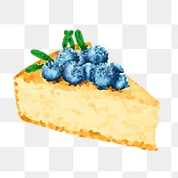Blueberry cheesecake crystallized style overlay