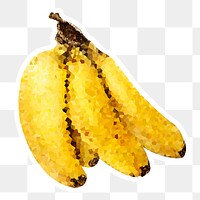 Bananas crystallized style sticker overlay