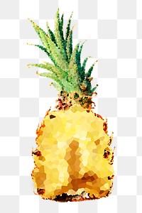 Pineapple crystallized style overlay