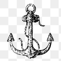Crystallized style anchor illustration design element