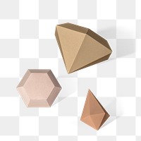 Geometric diamond collection design element