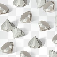 Gray paper craft diamond patterned background