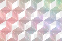 Cubic seamless patterned background design element