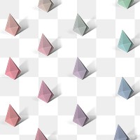 Colorful paper craft diamond shape patterned background