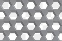 Dark gray hexagonal paper craft patterned background
