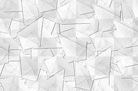 3D white asymmetric hexagonal bipyramid patterned background design element