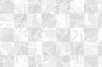 3D white geometric patterned background design element