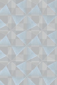 3D blue and gray paper craft pentahedron patterned background design element