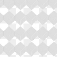 3D gray paper craft cubic patterned background design element