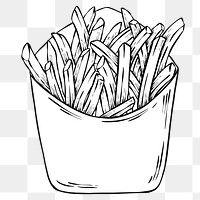 Fries sticker design element