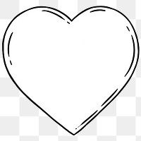 White heart sticker design element