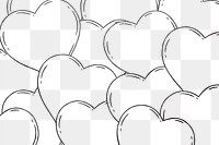 Heart shape background design element