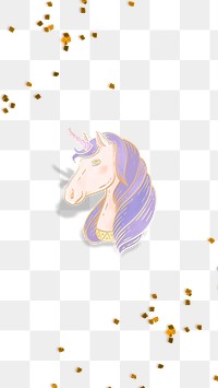 Pastel purple mane unicorn with design space