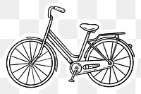 Retro bike sticker design element