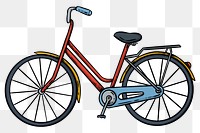 Hand drawn retro bicycle design element