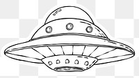PNG Cool cartoon UFO sticker
