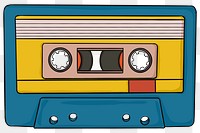 Png retro cassette tape element