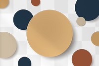 Earth tone circle patterned background design element