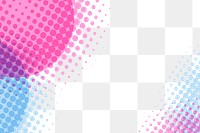 Pink and blue round patterned background