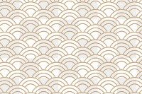 Gold Seigaiha Japanese wave pattern design element