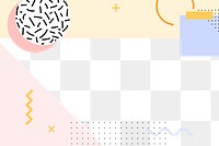 Pastel tone Memphis pattern design element
