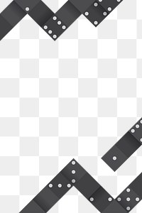 Black blocks with dots patterned background design element