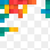 Colorful block patterned background design element