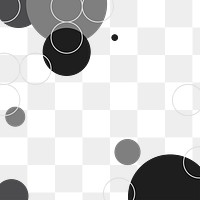 Black and gray circle pattern design element