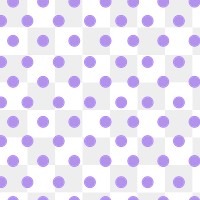 Pastel purple polka dots pattern design element