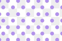 Pastel purple polka dots pattern design element