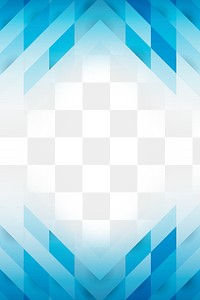 Blue geometric patterned border design element