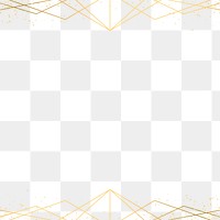 Gold geometric patterned border design element