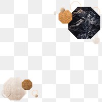 Marbled octagon patterned background design element