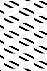 Black and white geometric patterned background design element