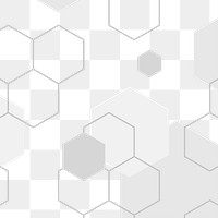 Gray hexagon pattern design element
