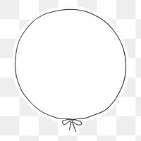 Round doodle sticker design element