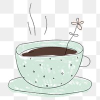 Green polka dot coffee cup | Premium PNG Sticker - rawpixel