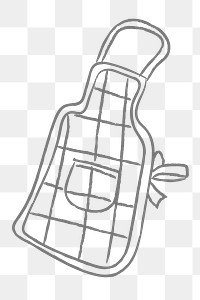 Doodle chef cloth apron design element